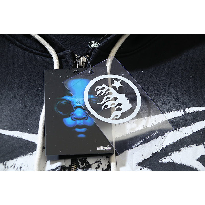 Hellstar Hoodie Wash and Do Old Casual Shorts Summer