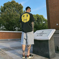 Askyurself T-shirts Smiley Printed Loose Short Sleeve T-shirt