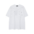CHH Chrome Heart T Shirts CH Gypsy Hot Diamond Cross Crew Neck Short Sleeve T-Shirt