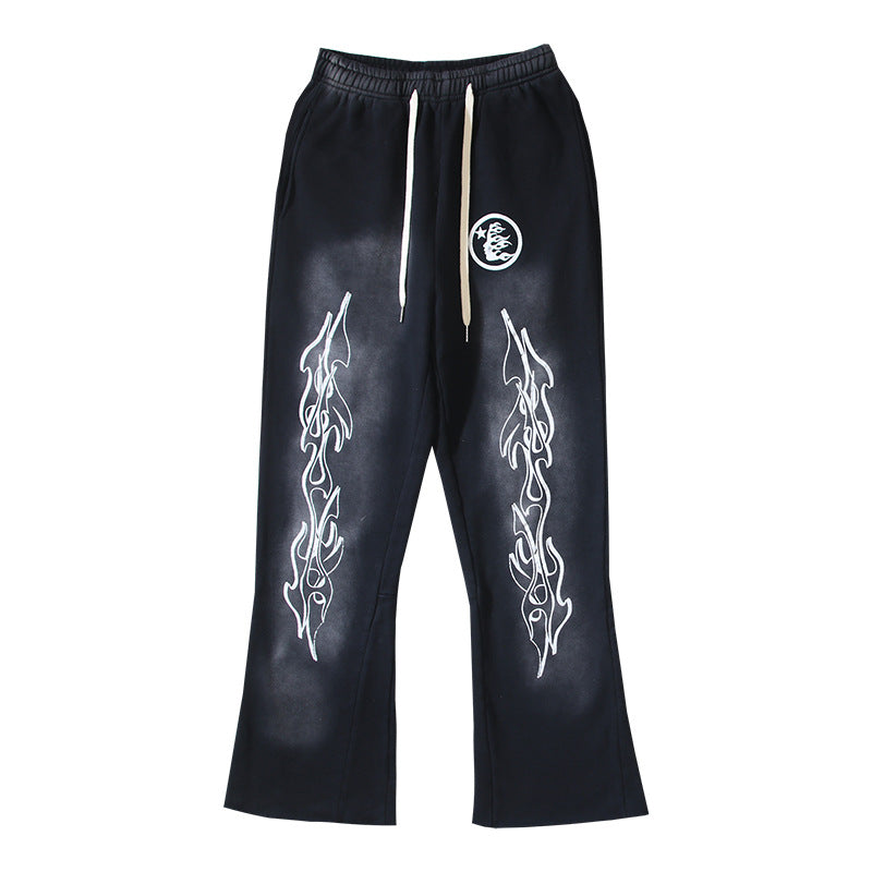 Hellstar Hoodie & Pants Wash Water Make Old Hoodies Sweater Trousers