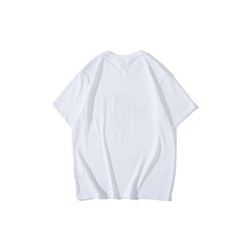 Bathing Ape T-Shirt Summer Casual Loose Large Size Short Sleeve Cartoon Letter Little Monkey T-shirt