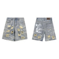 Hellstar Shorts Ripped Denim Shorts