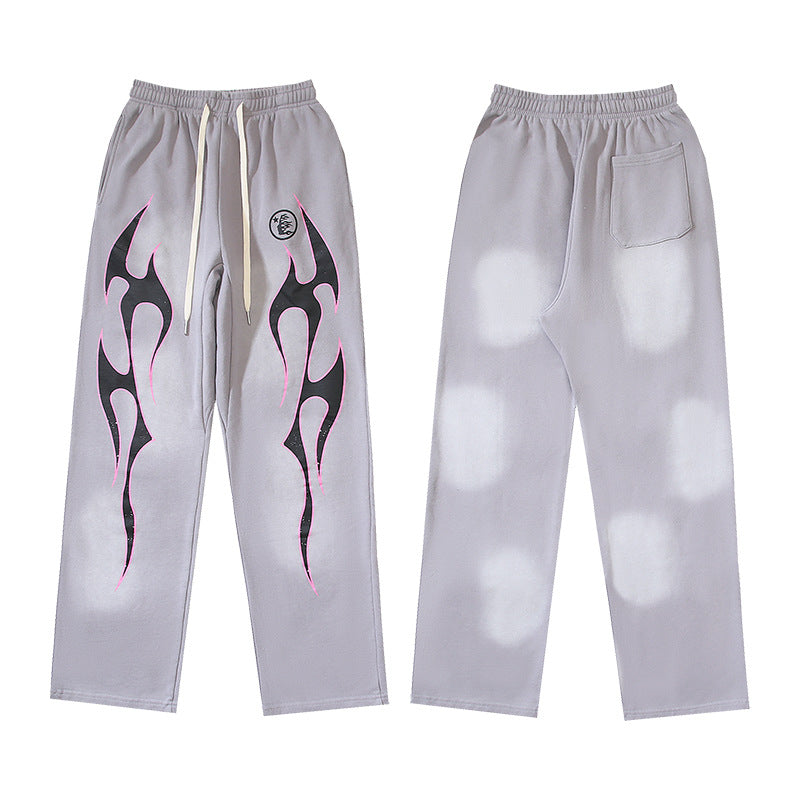 Hellstar Hoodie & Pants Wash Water Make Old Hoodies Sweater Trousers