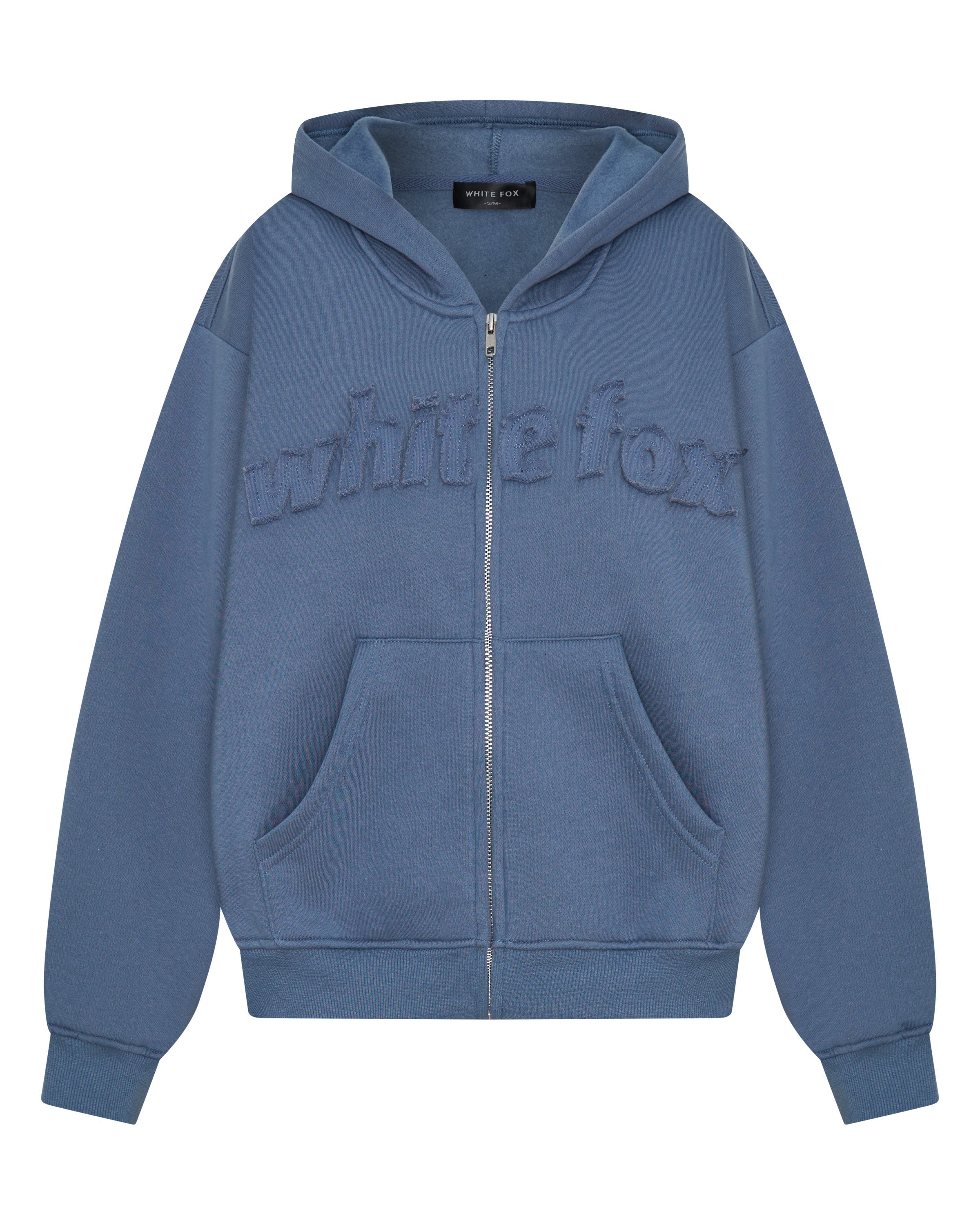 From The Archives Lexi Boxy Zip Front Hoodie Ocean